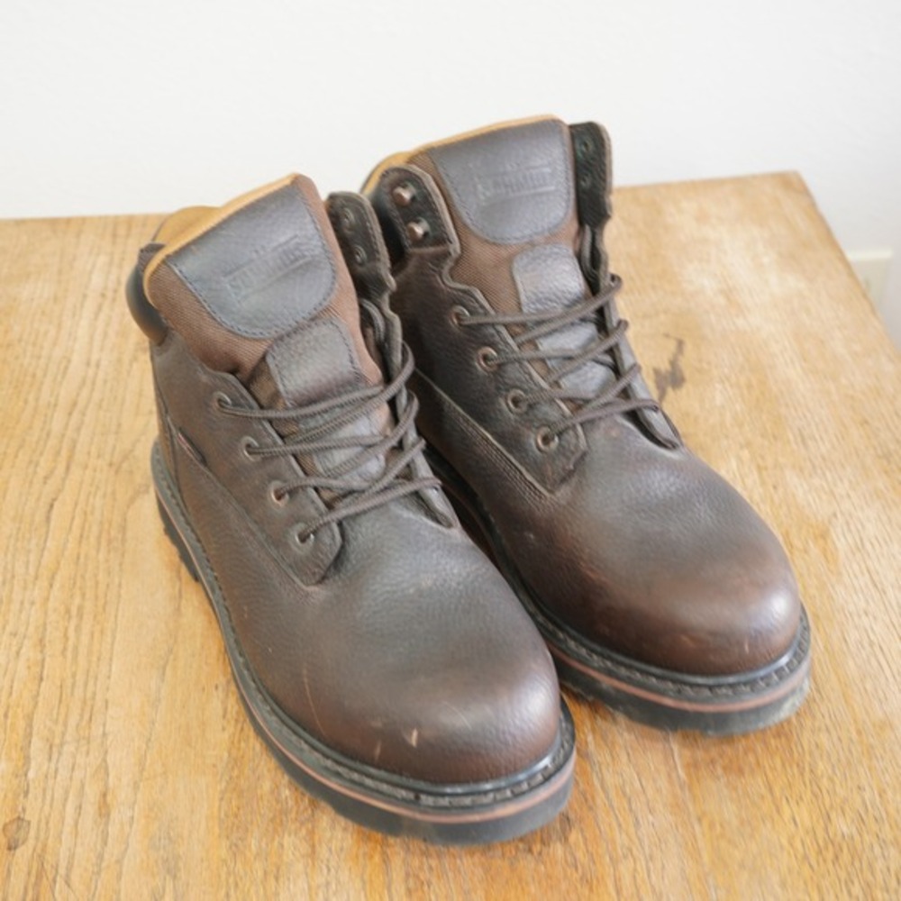 C.E.‎ Schmidt Men's 10.5 6in Waterproof Steel Toe Work Boots Brown EH Leather